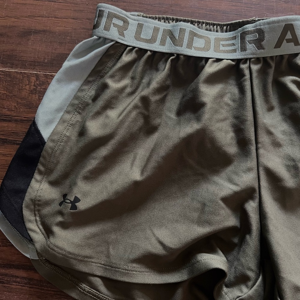 Under Armour Olive and Black Athletic Shorts